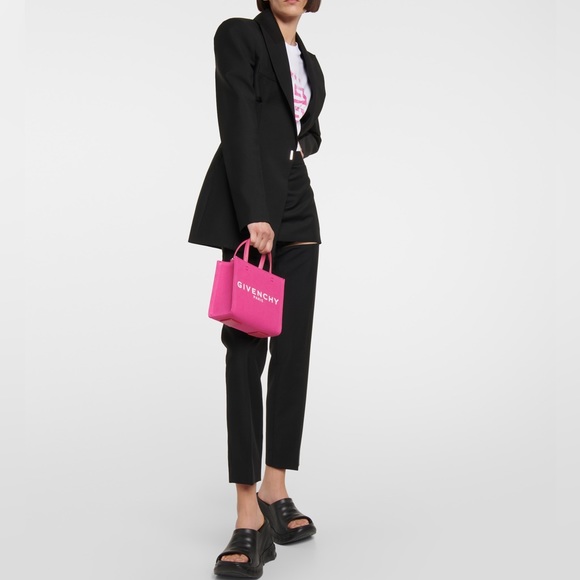 Givenchy G-Tote Mini Canvas Shopping Bag - Picture 4 of 14